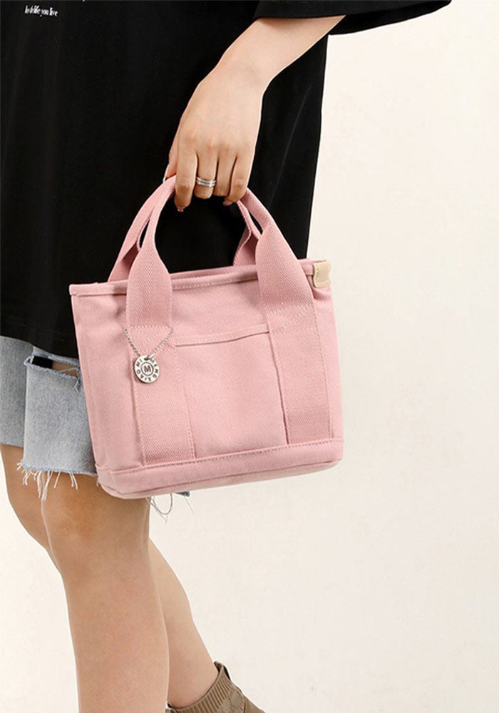 Canvas Tote Bag for Women,Small Totes Bags with Zipper Crossbody Purse with Pockets Large Shoulder Handbag - Image 1