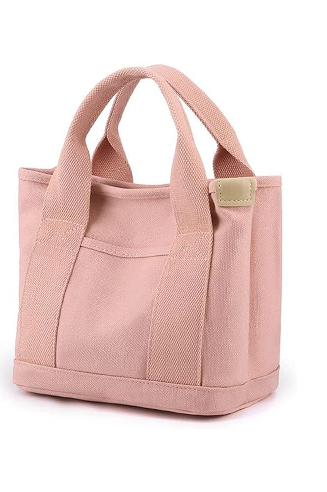 Canvas Tote Bag for Women,Small Totes Bags with Zipper Crossbody Purse with Pockets Large Shoulder Handbag - Image 2