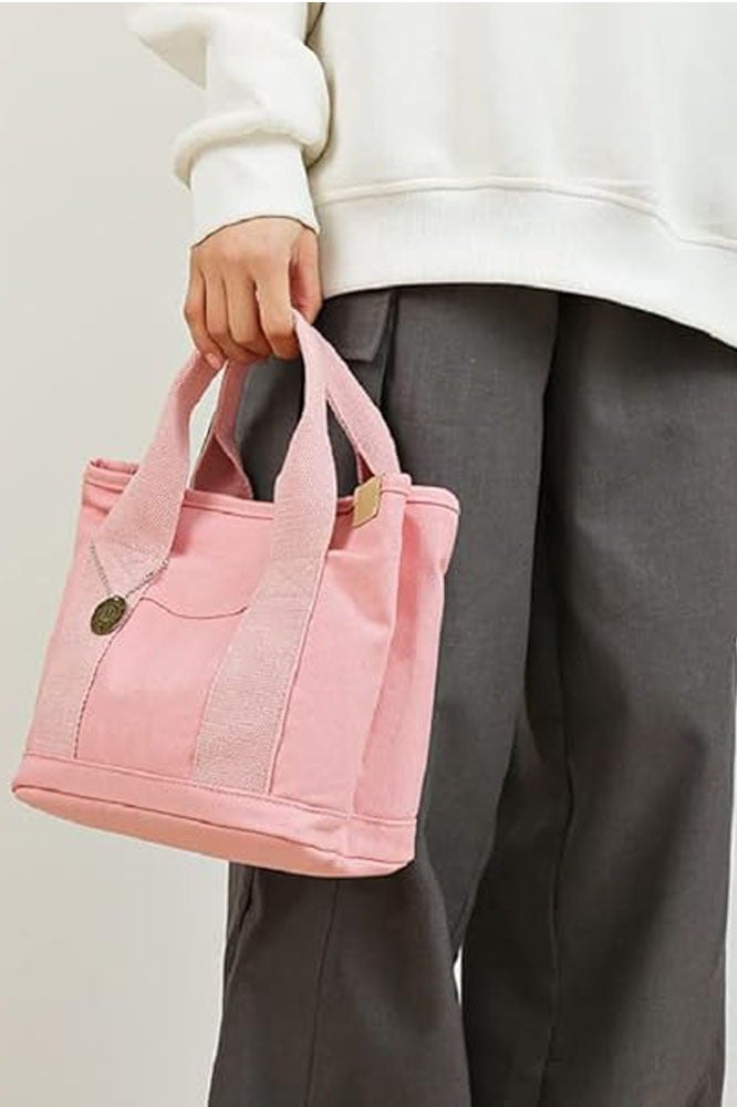 Canvas Tote Bag for Women,Small Totes Bags with Zipper Crossbody Purse with Pockets Large Shoulder Handbag - Image 4
