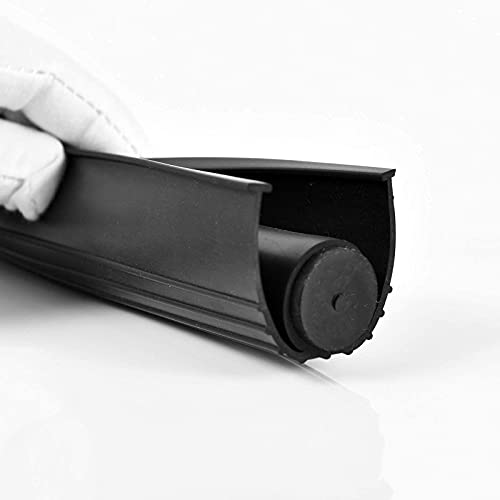 BOWSEN Garage Door Bottom Seals Weatherproof Weather Stripping Threshold Buffering Sealing High Performance EPDM Rubber Resistance Gasket Black 5/16 Inch T-End, 16FT Long - Image 5