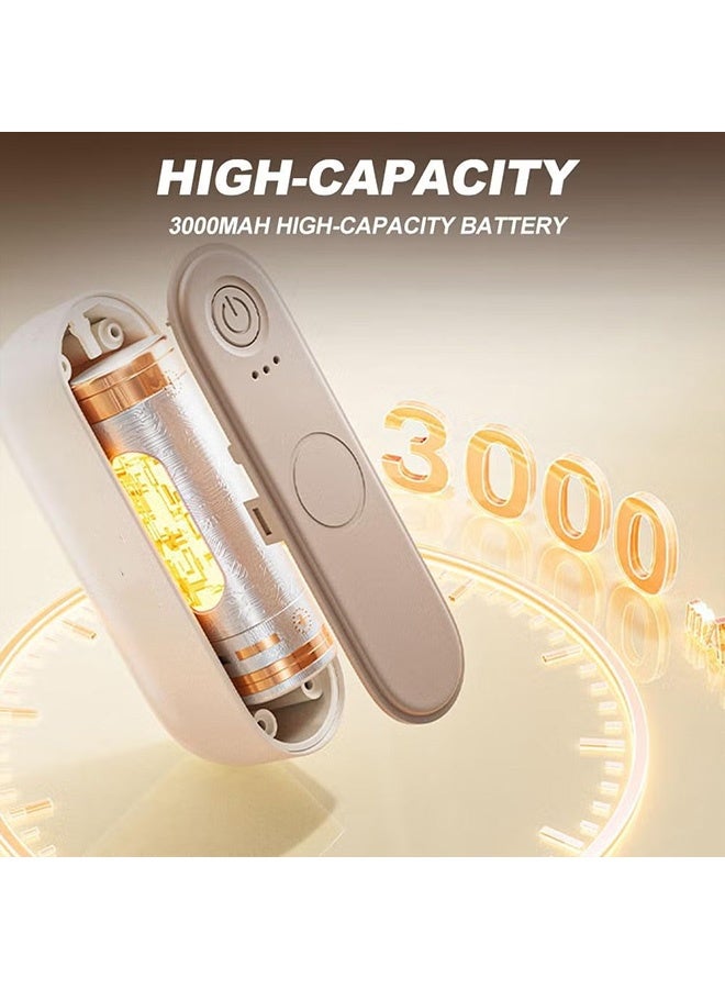 كيلا قطعتان من مدفئات اليد القابلة لإعادة الشحن، مدفئات يد كهربائية بحجم الجيب، مدفأة جيب محمولة، هدية رائعة لعيد الميلاد في الهواء الطلق، الجولف، التخييم (بيج) - Image 5