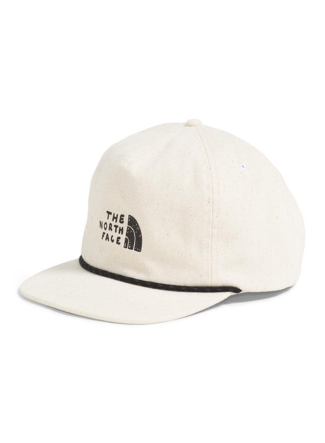 The North Face Norm 5-Panel Hat | Classic Fit Ball Cap for Men & Women with Cotton Cord, Flat Brim & Adjustable Strap Closure, White Dune/TNF Sharpie Graphic, One Size - Image 1