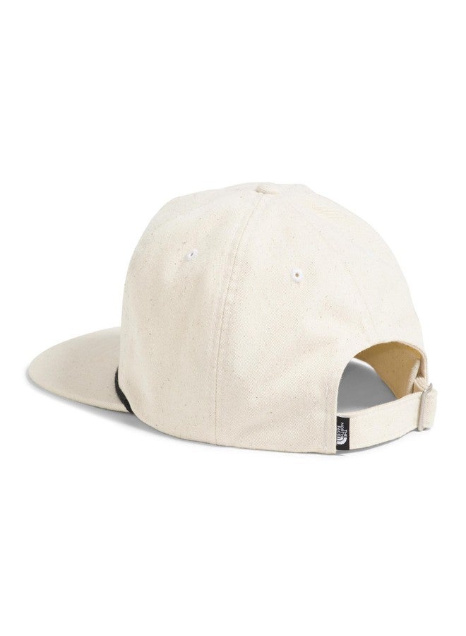 The North Face Norm 5-Panel Hat | Classic Fit Ball Cap for Men & Women with Cotton Cord, Flat Brim & Adjustable Strap Closure, White Dune/TNF Sharpie Graphic, One Size - Image 2
