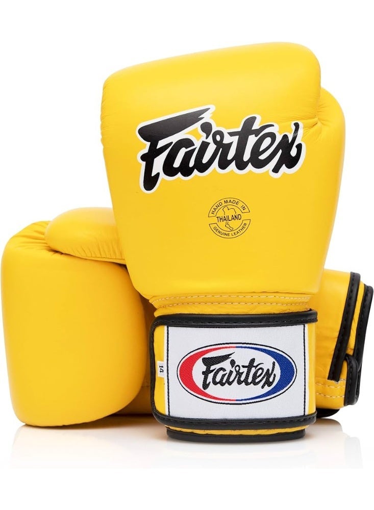 Fairtex BGV1 Boxing Gloves 14oz – Yellow - Image 1