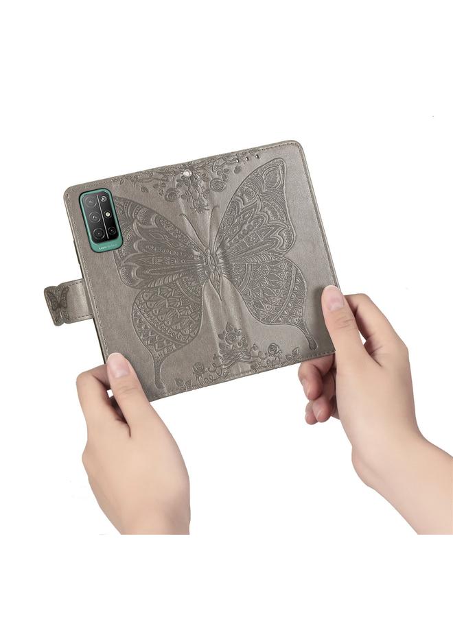 Zaboon Case For Huawei Honor 30S Butterfly Love Flower Embossed Horizontal Flip Leather Case with Bracket / Card Slot / Wallet / Lanyard - Image 5