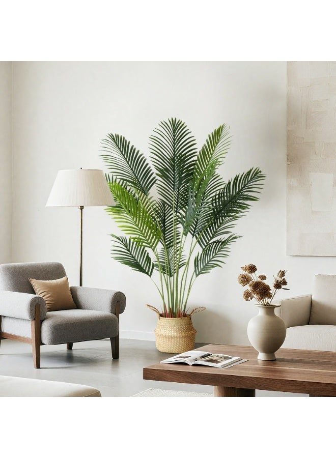 شجرة نخيل أريكا الاصطناعية - شجرة واقعية للديكور المنزلي، رمضان والديكور المنزلي الحديث، للاستخدام الداخلي/الخارجي والمكتبي، هدية مثالية لعيد الانتقال إلى منزل جديد - Image 4