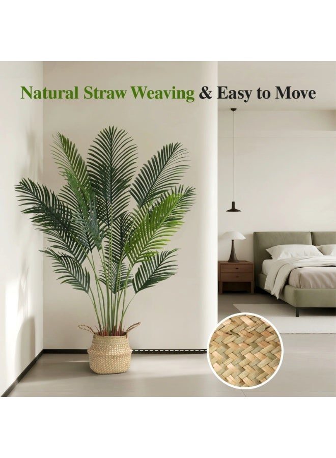 شجرة نخيل أريكا الاصطناعية - شجرة واقعية للديكور المنزلي، رمضان والديكور المنزلي الحديث، للاستخدام الداخلي/الخارجي والمكتبي، هدية مثالية لعيد الانتقال إلى منزل جديد - Image 3