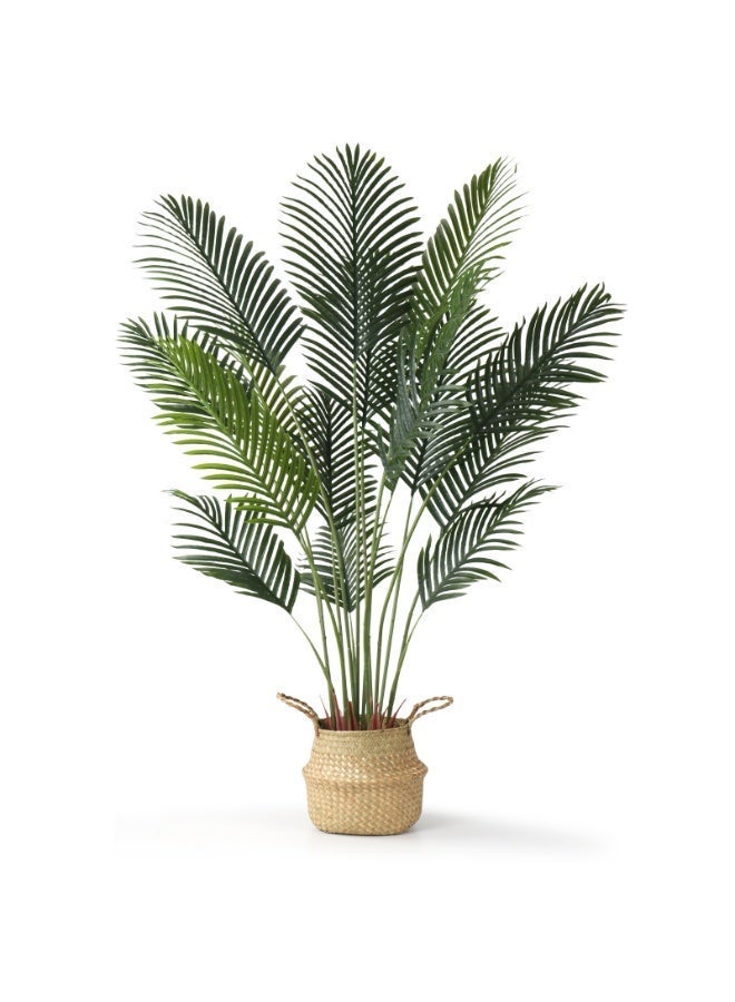 شجرة نخيل أريكا الاصطناعية - شجرة واقعية للديكور المنزلي، رمضان والديكور المنزلي الحديث، للاستخدام الداخلي/الخارجي والمكتبي، هدية مثالية لعيد الانتقال إلى منزل جديد - Image 1