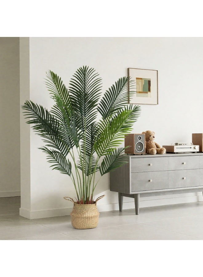 شجرة نخيل أريكا الاصطناعية - شجرة واقعية للديكور المنزلي، رمضان والديكور المنزلي الحديث، للاستخدام الداخلي/الخارجي والمكتبي، هدية مثالية لعيد الانتقال إلى منزل جديد - Image 2