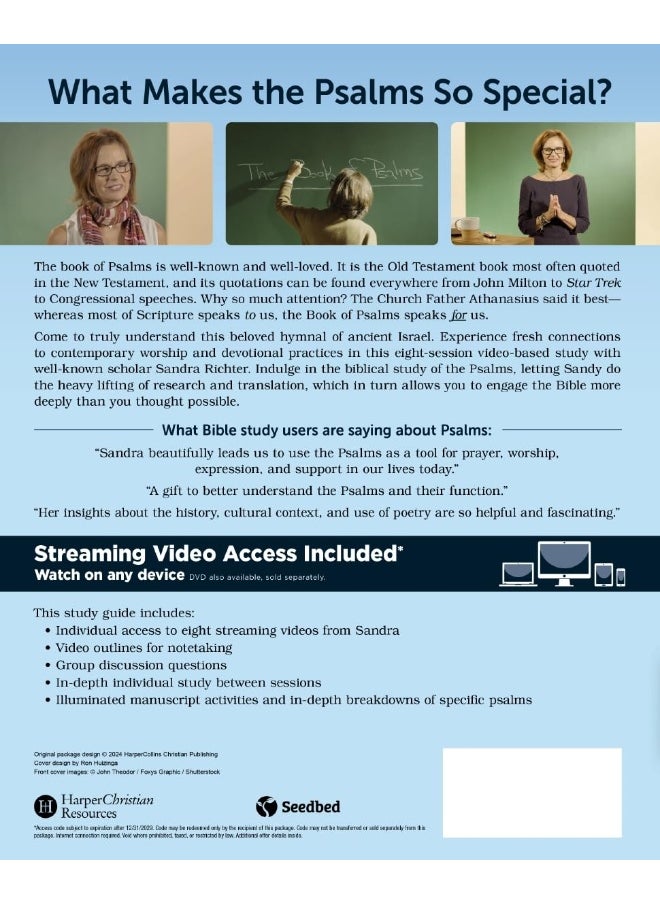 Psalms Bible Study Guide plus Streaming Video: Experience the Book That Speaks FOR Us