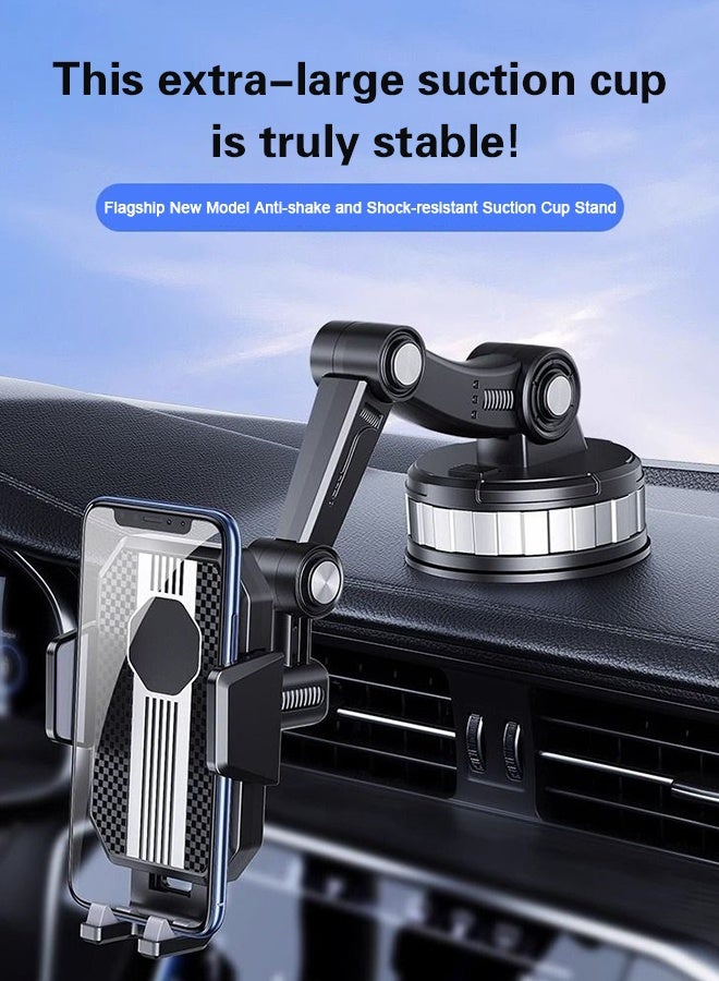 Car Mobile Phone Holder For Dashboard/Windshield Car Mount Ultra Stable Car Mobile Holder With Strong Suction Cup Car Stand - Image 1
