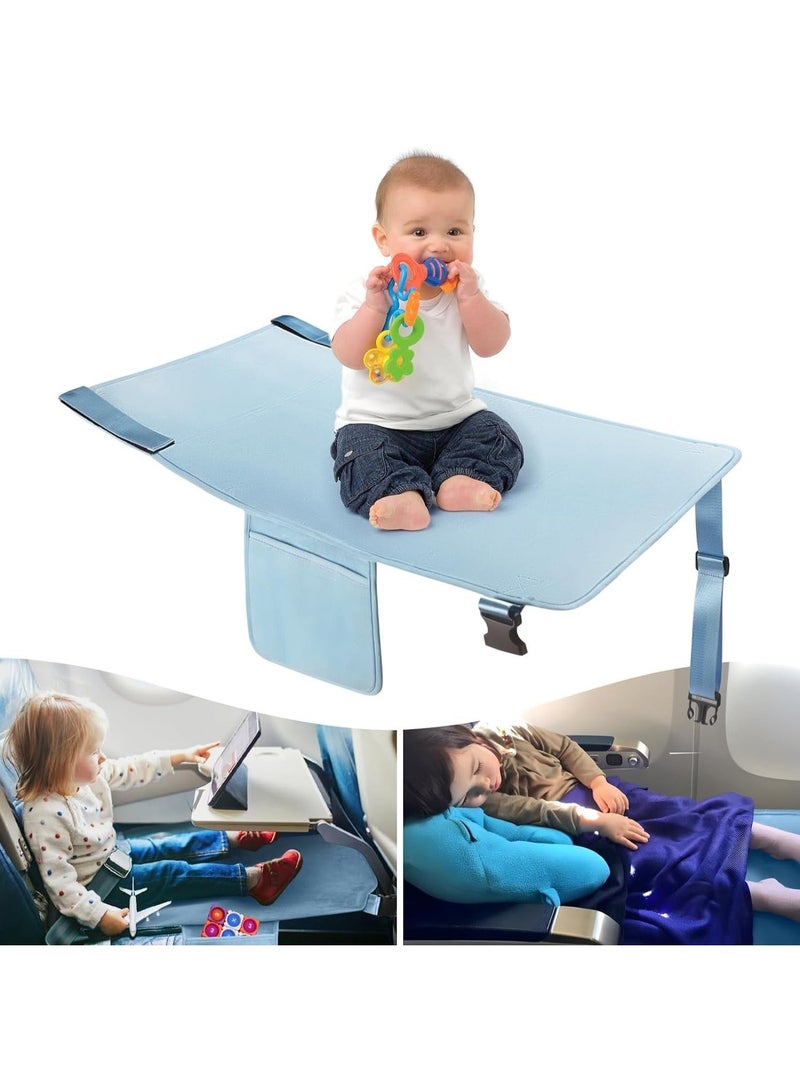 Lonimia Toddler Airplane Bed, Kids Airplane Seat Extender Travel Bed, Kids Airplane Travel Essentials, Airplane Must Have for Toddlers, Baby Portable Plane Bed Foot Rest for Flights - Image 1