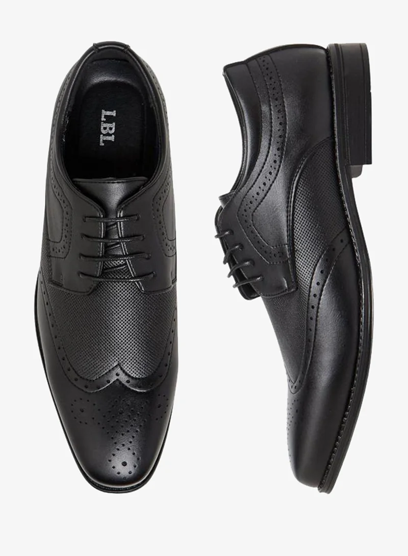 ال بي ال من شو اكسبرس أحذية رجالية برباط من جلد الشمواه