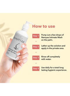 NAMYAA Natural Intimate Wash With Tea Tree Oil | Ph Balanced | Prevents Dryness, Bad Smell, Itching, Rashes & Irritation | Paraben Free | 300Ml  - Image 4