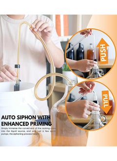 Generic 35cm Auto Siphon Kit with Clamp and 125cm Hose Bottling Siphoning for Homebrew Drinks Beverages Liquids Carboy Jugs Bottle Filling  - Image 5