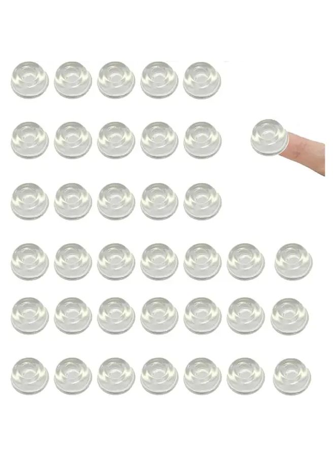 36Pcs Transparent PVC Anti-Collision Bumper Pads for Furniture Noise Reduction - Image 1