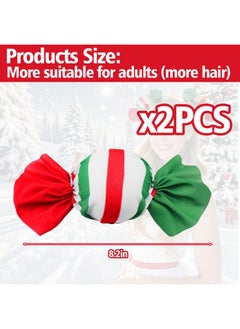 Christmas Hair Accessories - 2Pcs Christmas Hair Clips Christmas Candy Space Bun Cute Hair Accessories For Christmas Decoration(Green Candy, L) - pzsku/ZCD1AE41E0A05615385E2Z/45/_/1735567128/e7040a3d-3d4e-4a31-93ab-b32044a7738f