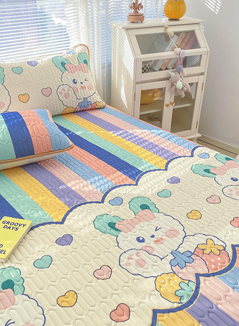 3-Piece Set One Cool Latex Printed Mat And Two Pillowcases (150*200cm)  - Image 4