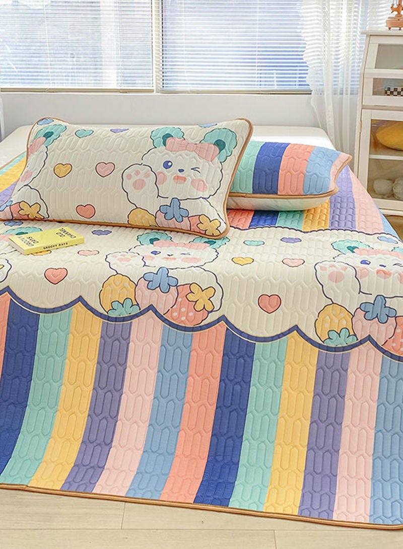 3-Piece Set One Cool Latex Printed Mat And Two Pillowcases (150*200cm)  - Image 5
