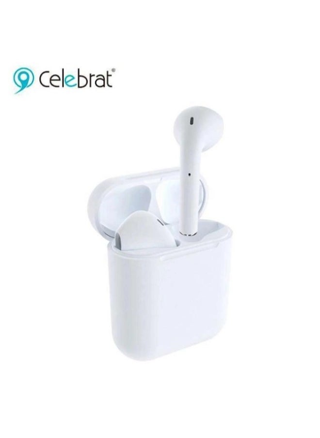 Celebrat - Celebrat TWS-W10 True Wireless Stereo Headset – White | Bluetooth 5.0 | High-Quality Sound - Image 1