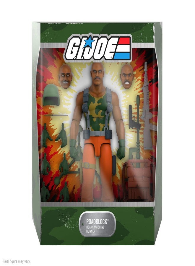 Super7 Ultimates! G.I. Joe Roadblock - 7" G.I. Joe Action Figure with Accessories Classic Cartoon Collectibles and Retro Toys - Image 2