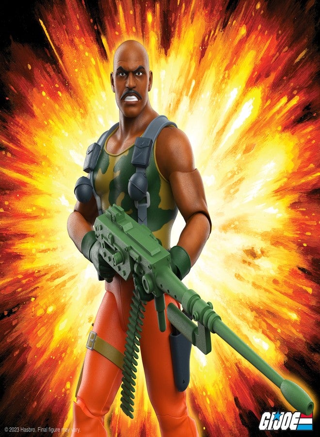 Super7 Ultimates! G.I. Joe Roadblock - 7" G.I. Joe Action Figure with Accessories Classic Cartoon Collectibles and Retro Toys - Image 3