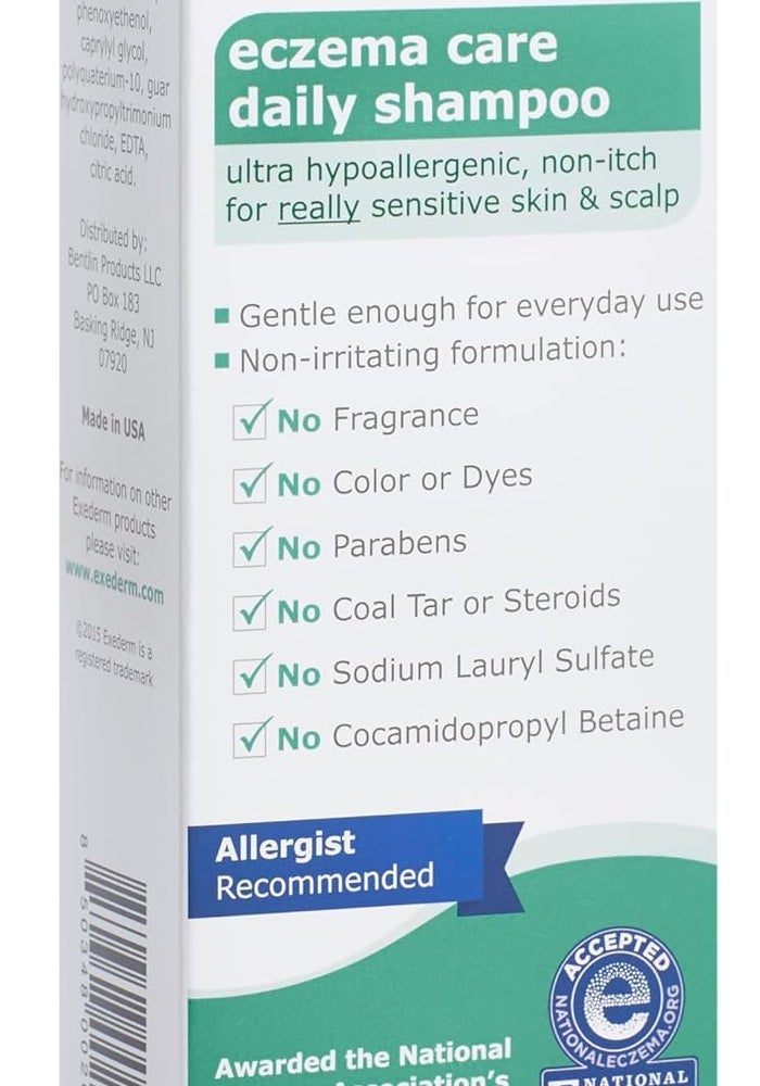 Exederm Eczema Care Daily Shampoo for Sensitive Skin and Scalp - 8 fl oz - Image 1