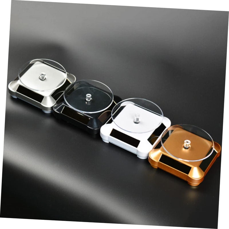Golden Solar Rotating Display Stand Holder Tray for Jewelry Phone Accessories Showcase - Image 5
