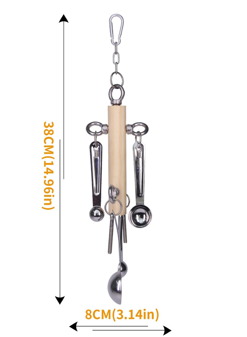 عام ألعاب للطيور مصنوعة من الفولاذ المقاوم للصدأ، ألعاب ابتزاز وتحلل الألغاز للطيور، ألعاب تمشي لمنع الحملة، إمدادات طيور، ألعاب الببغاء، ت συνοد الطيور في اللعب على المدى الطويل. - Image 3