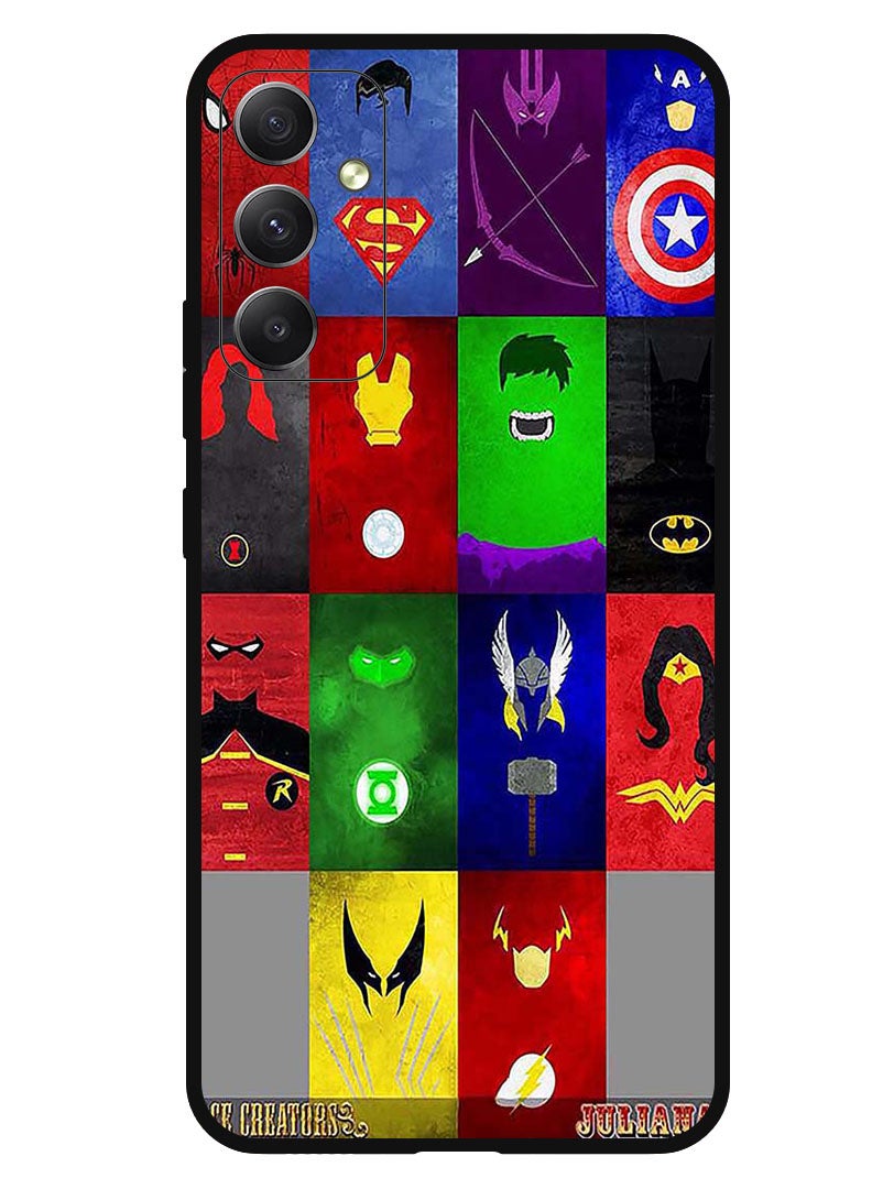 Theodor Protective Case Anti Scratch Shock Proof Bumper Cover For Samsung Galaxy M14 Faces - Image 1