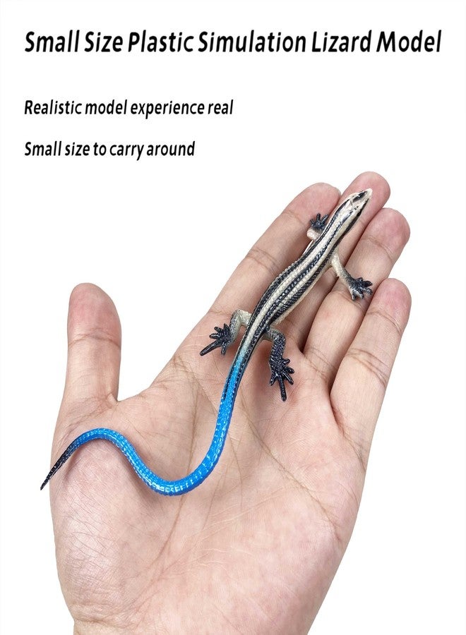 NAKIMO Plastic Lizard Toys Lizard Figurine Realistic Fake Lizards Artificial Model Reptile Toy for Cake Decoration Prank Props Educational Toys (Set - B) - Image 5