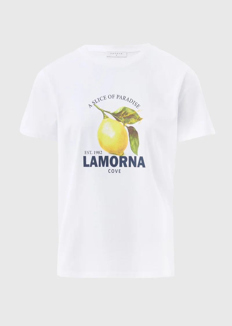Matalan White Graphic Lemon T-Shirt