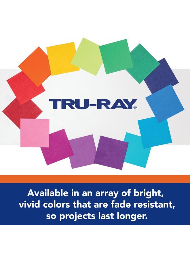 Tru-Ray Heavyweight Construction Paper, Slate, 9" x 12", 50 Sheets - Image 2