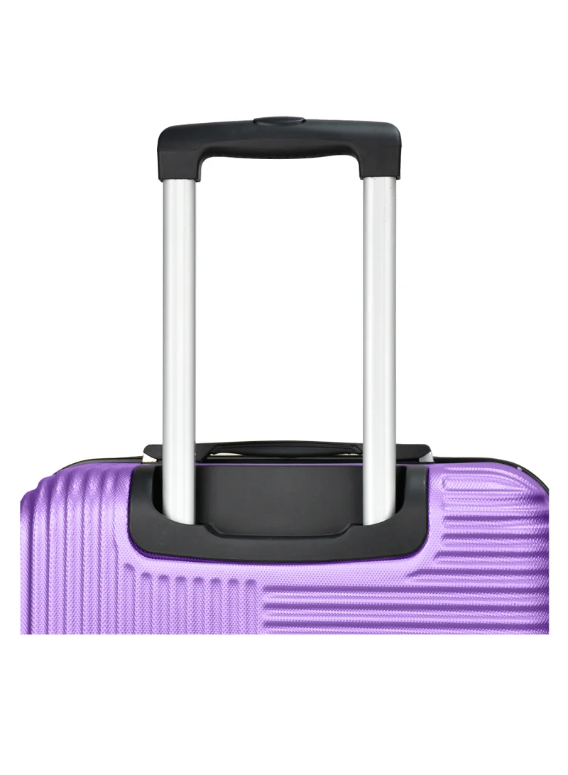 SENATOR Hard Shell Travel Bags Trolley Luggage Set of 3 Piece Suitcase for Unisex ABS Lightweight with 4 Spinner Wheels KH110 Violet