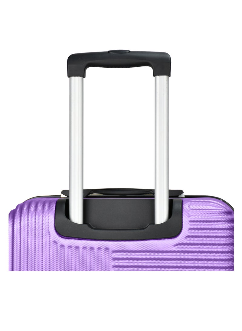 SENATOR Hard Shell Travel Bags Trolley Luggage Set of 3 Piece Suitcase for Unisex ABS Lightweight with 4 Spinner Wheels KH110 Violet - Image 5