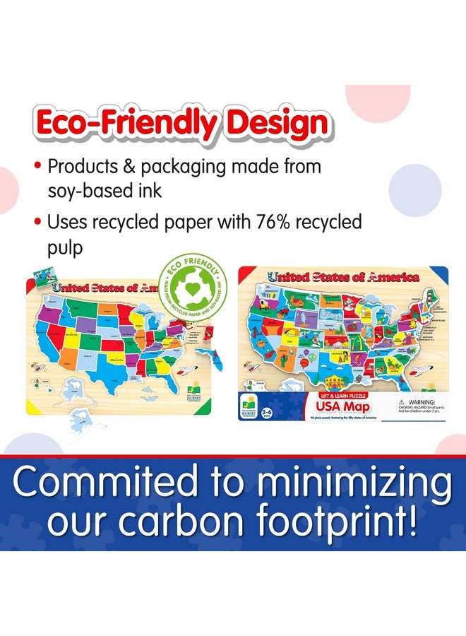 The Learning Journey Lift & Learn Puzzle - USA Map Puzzle for Kids - Preschool Toys & Gifts for Boys & Girls Ages 3 and Up - United States Puzzle for Kids - Award Winning Toys - Image 5