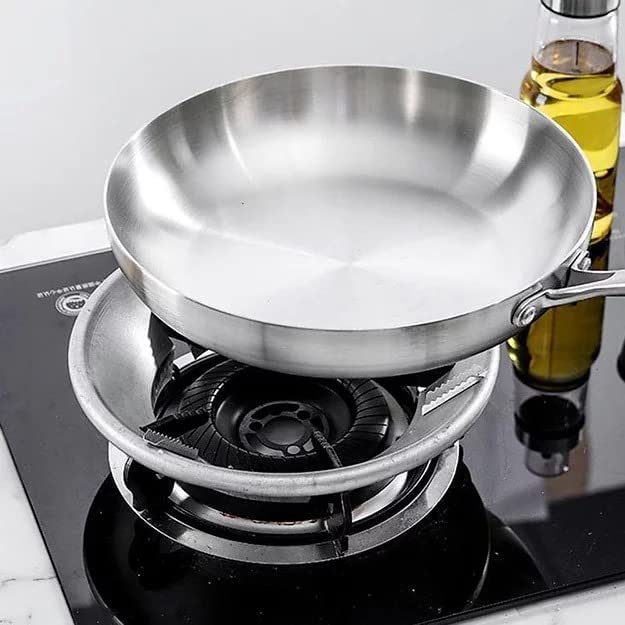 HOME STUFFS Gas Stove Fire Ring Insulation Gas Stove Cover Round Pot Rack Energy Saving Stove Stand Pan Support Pack Of 2 - Image 3