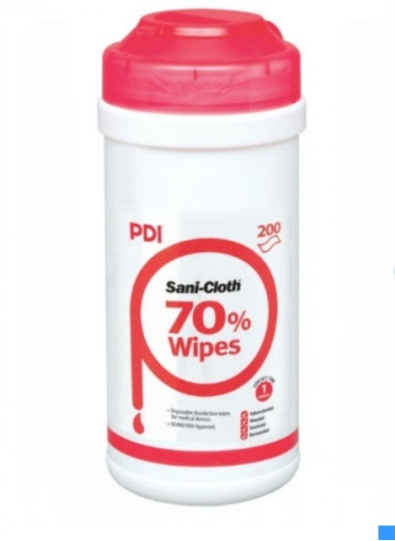 PDI - Sterile wipes 70%  British brand PDI (200 wipes) - Image 1