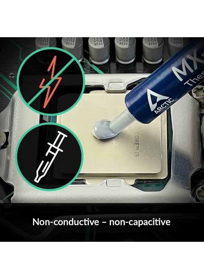 Arctic MX-4 (8 g) - Performance Thermal Paste for all processors (CPU, GPU - PC, PS4, XBOX), high thermal conductivity, safe application, non-conductive, non-capacitive - Image 4