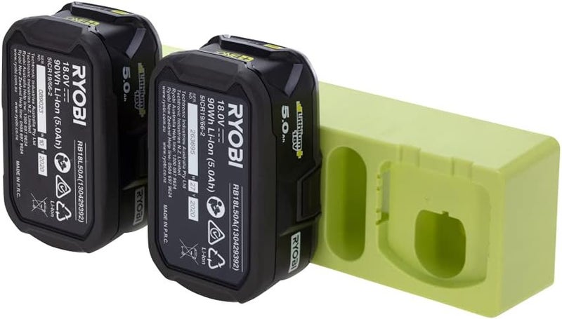 48 Tools Wall Storage Mount for Ryobi ONE+ 18V Batteries – Durable, Easy-to-Install Holder, Secures 3 Batteries, Ideal for Workshop & Garage Organisation - Image 1