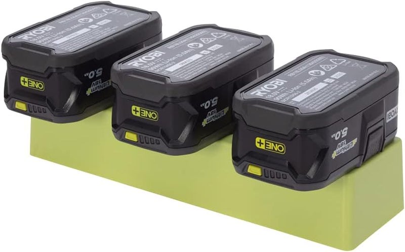 48 Tools Wall Storage Mount for Ryobi ONE+ 18V Batteries – Durable, Easy-to-Install Holder, Secures 3 Batteries, Ideal for Workshop & Garage Organisation - Image 3