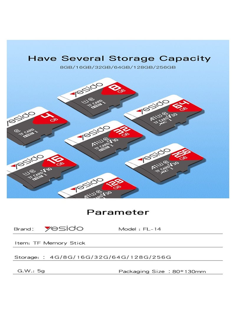 Yesido FL14 Online Selling 32GB USB2.0 TF Memory Cards White  - Image 5