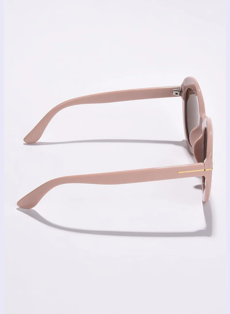 Haute Sauce Women Brown Lens Brown Round Sunglasses