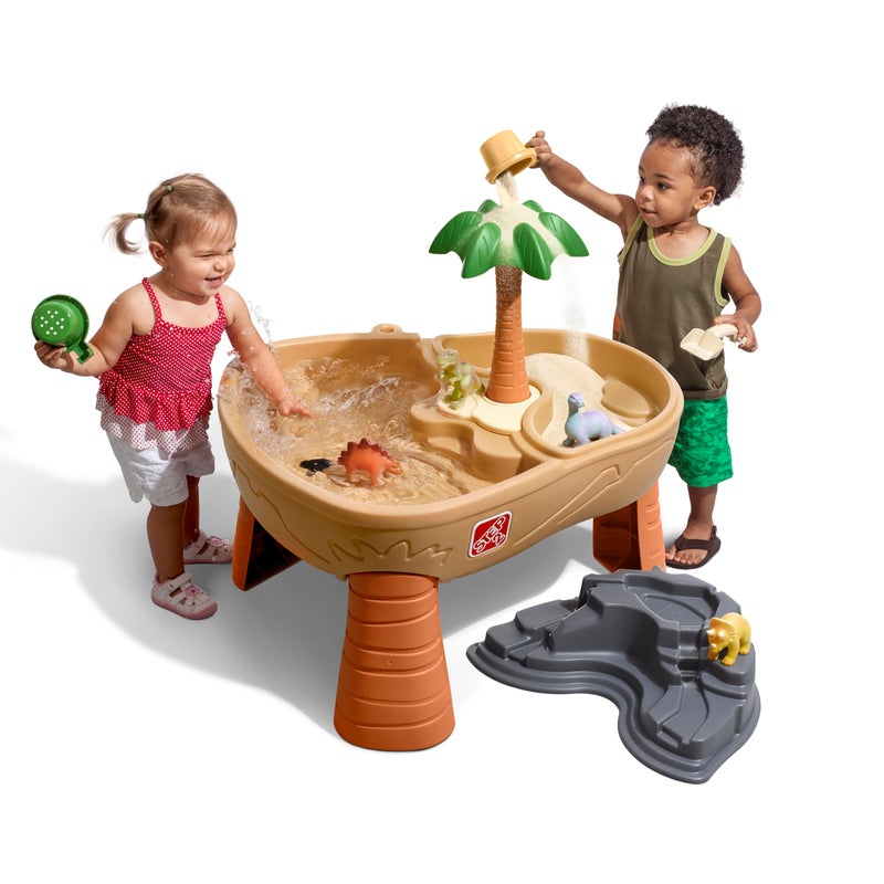 Step2 Dino Dig Sand and WaterTable, Kids Activity Sensory Playset, Summer Outdoor Toys, 7 Piece Water Toy Accessories, For Toddlers 2-5 Years Old - Image 1