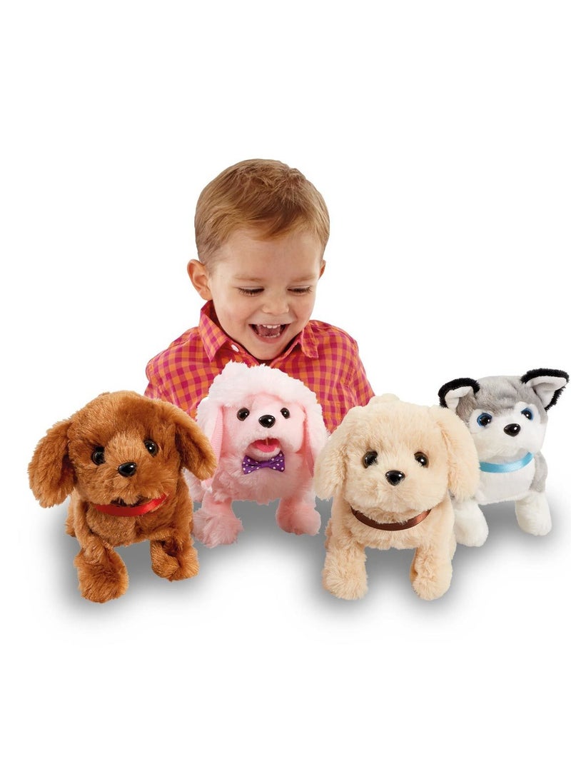 Addo Pitter Patter Pets Playful Puppy Pal, Battery Operated | Can Walk, Wag it's Tail and Bark  | With Realistic Movements | Soft Toy | Interactive Plush Toy | Snuggling Plush Pet | Gift for Kids and Toddlers - Image 2