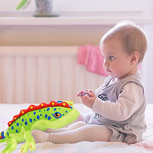 CAZOYEE Realistic Lizard Stuffed Animal, Colorful Gecko Stuffed Animal, Durable Gecko Plush Reptilian Toy, Lizard Plush Gift for Kids, Unique Plushie Decoration, 22” - Image 4