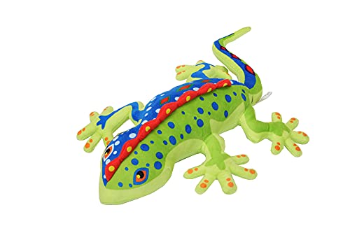CAZOYEE Realistic Lizard Stuffed Animal, Colorful Gecko Stuffed Animal, Durable Gecko Plush Reptilian Toy, Lizard Plush Gift for Kids, Unique Plushie Decoration, 22” - Image 1