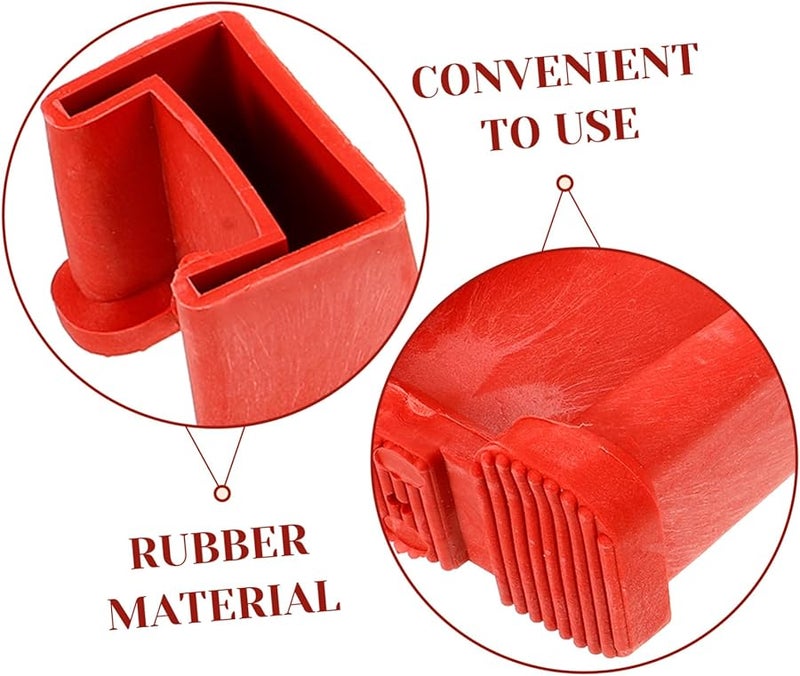 4Pcs Heavy Duty Non Slip Ladder Feet Covers For Stability Floor Protection Easy Install - Image 3