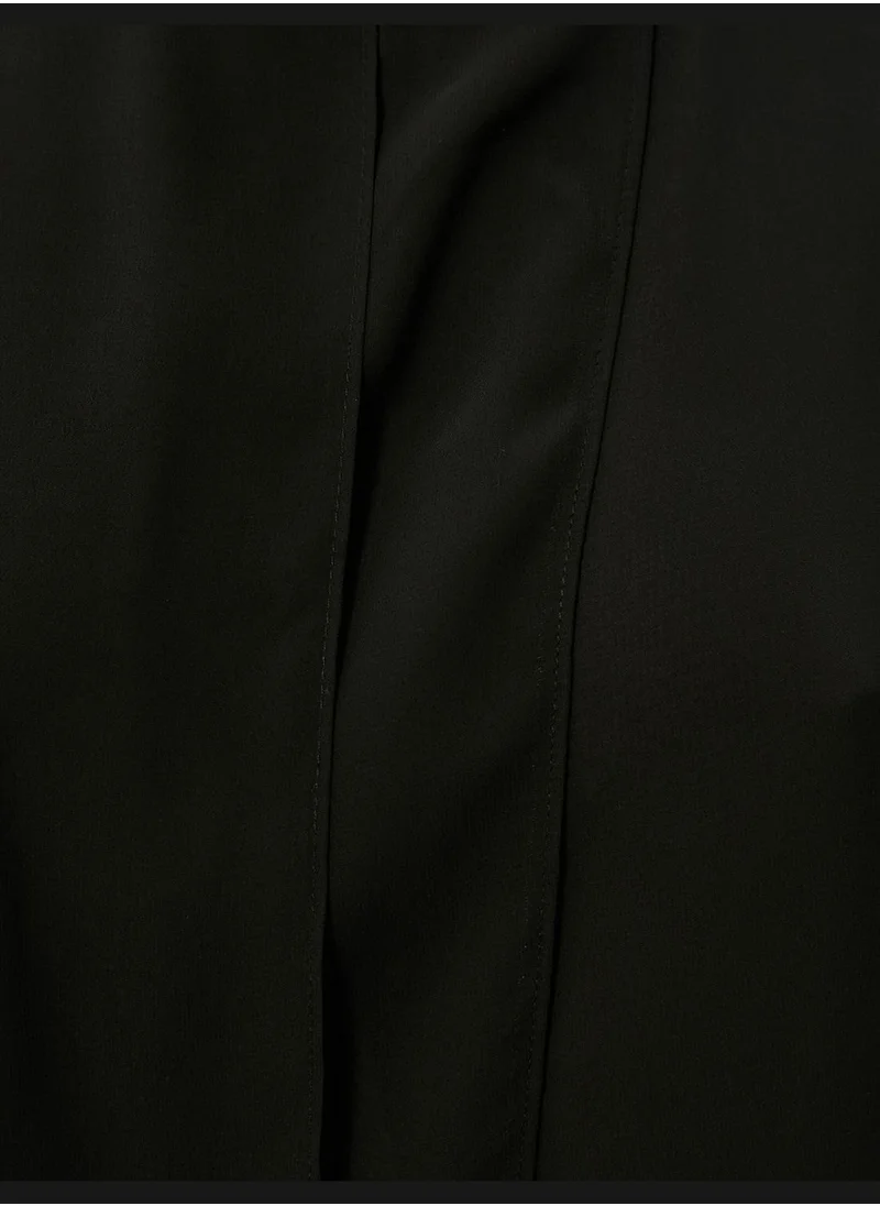 كوتون Asymmetric Cut Sleeveless Blouse