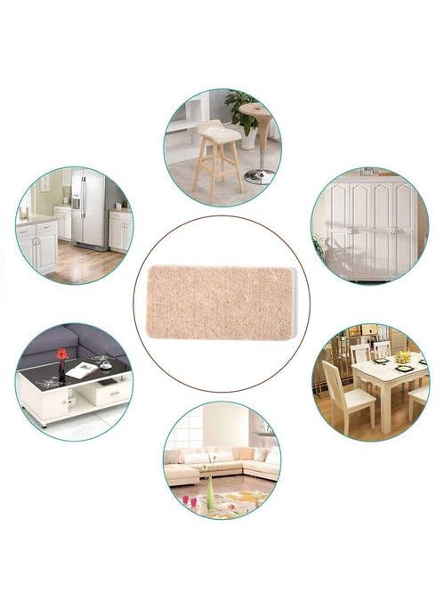 Oblivion - Oblivion 4pc Furniture Pad Square Felt Pads Floor Protector Pad for Home & All Furniture Use - Image 1